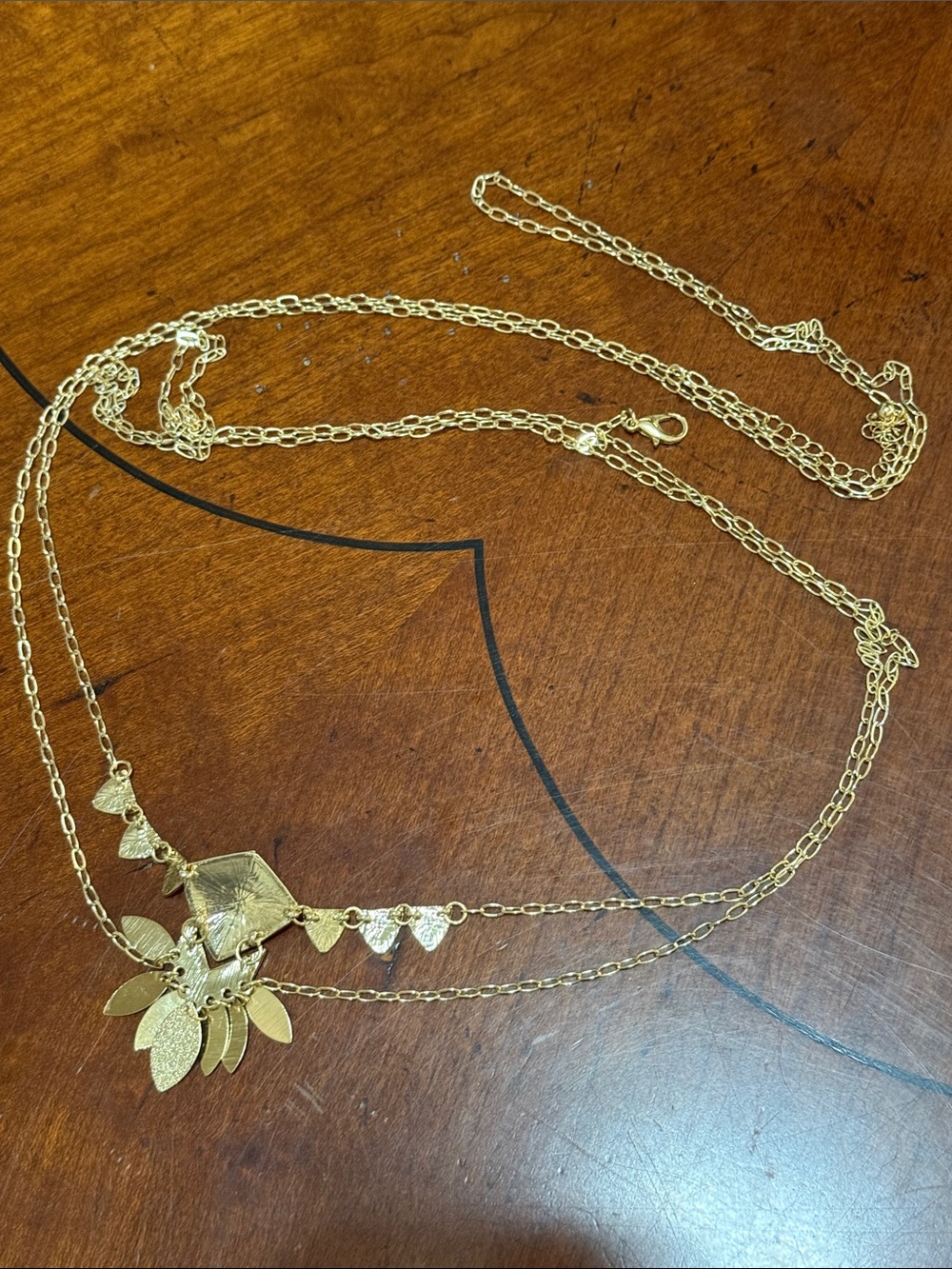 Gold-Tone Boho Geometric Statement Necklace from Anthropologie!!🔥🔥🔥 - Picture 15 of 16